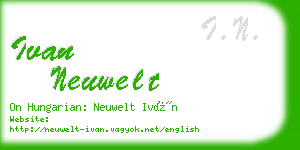 ivan neuwelt business card